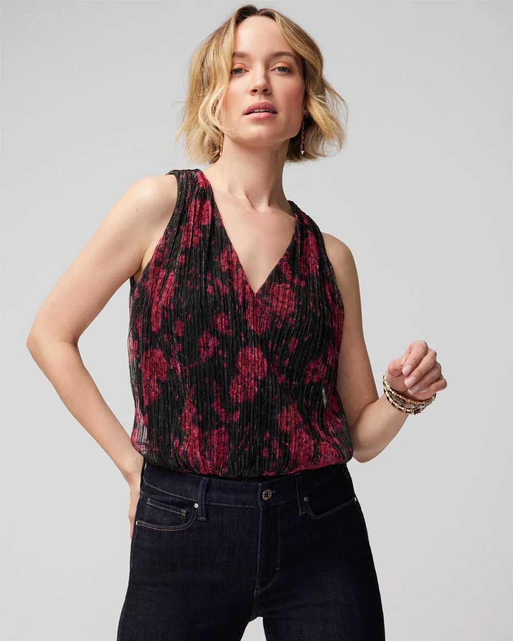Printed Sleeveless Top
